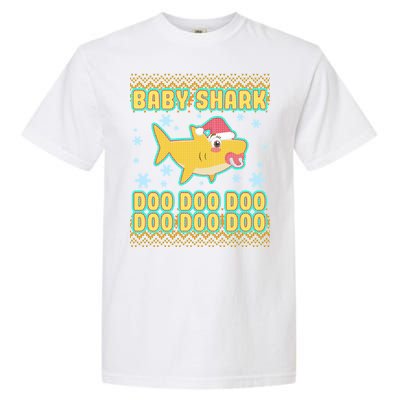 Christmas Baby Shark Doo Doo Doo Garment-Dyed Heavyweight T-Shirt