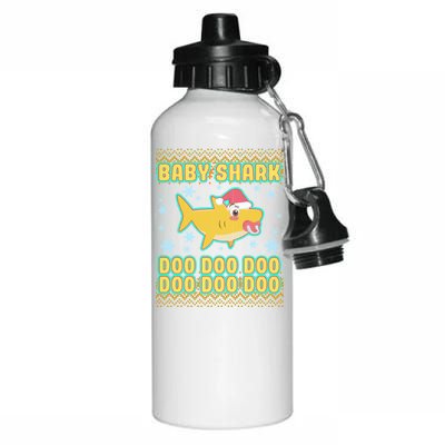 Christmas Baby Shark Doo Doo Doo Aluminum Water Bottle 