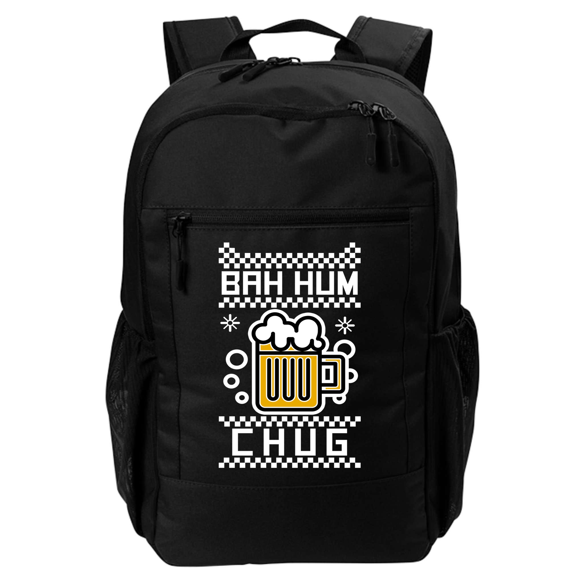 Christmas Bah Hum Chug Ugly Sweater Design Backpack