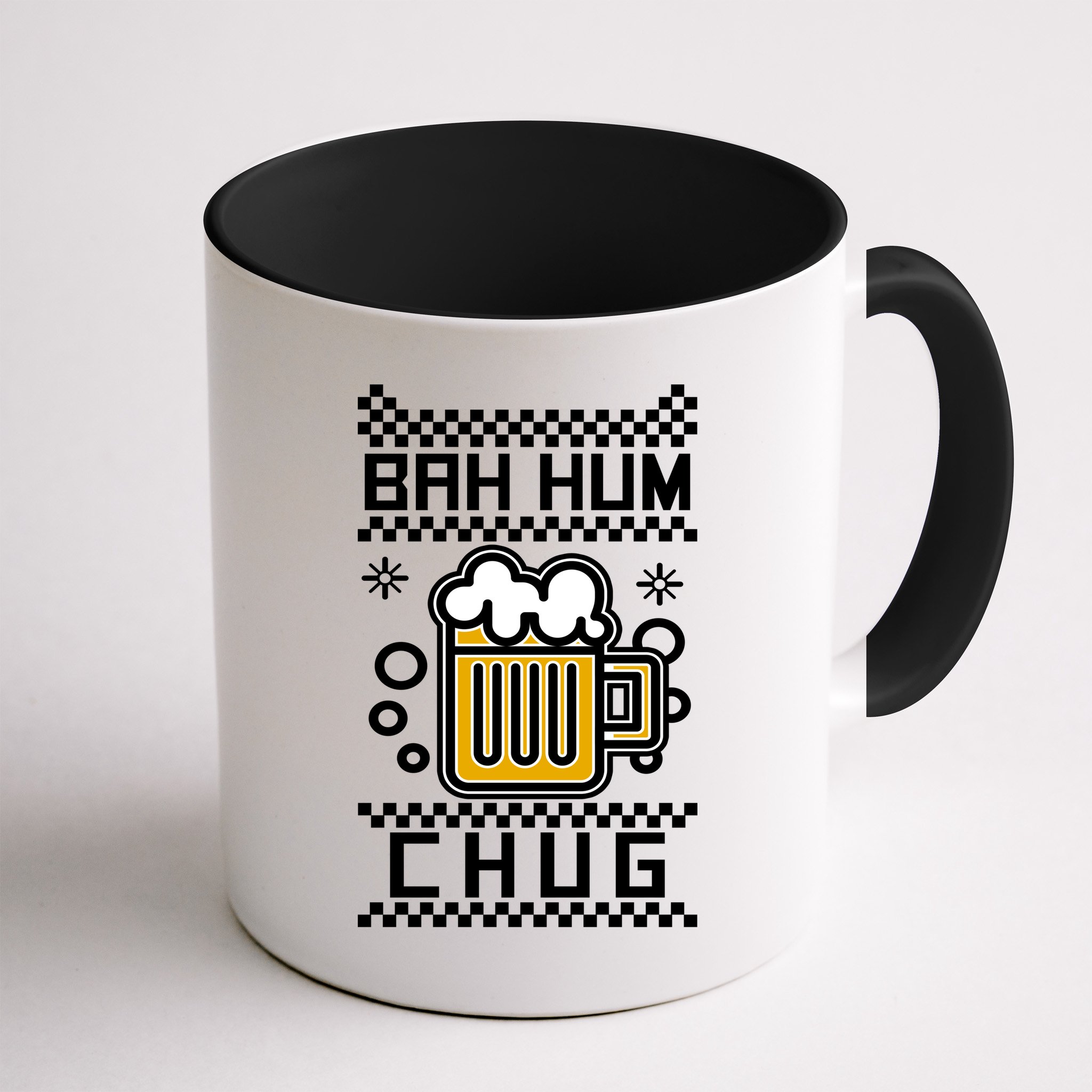 Christmas Bah Hum Chug Ugly Sweater Design Mug