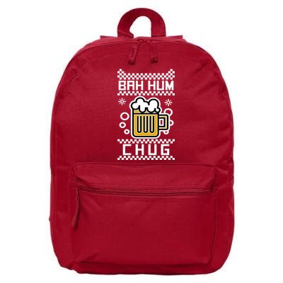 Christmas Bah Hum Chug Ugly Sweater Design 16 in Basic Backpack