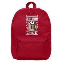 Christmas Bah Hum Chug Ugly Sweater Design 16 in Basic Backpack