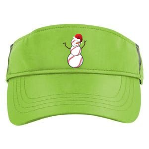 Christmas Baseball Snowman Adult Drive Performance Visor