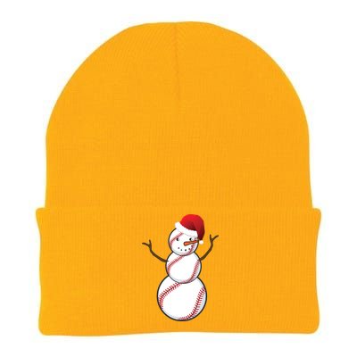 Christmas Baseball Snowman Knit Cap Winter Beanie