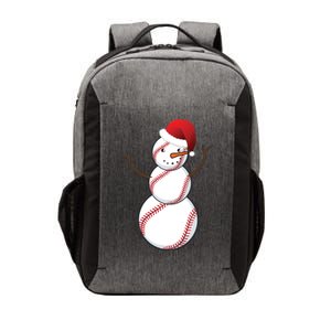 Christmas Baseball Snowman Vector Backpack