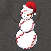 Christmas Baseball Snowman Vector Backpack