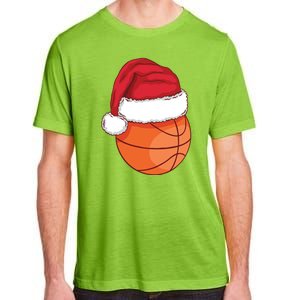 Christmas Basketball Santa Adult ChromaSoft Performance T-Shirt