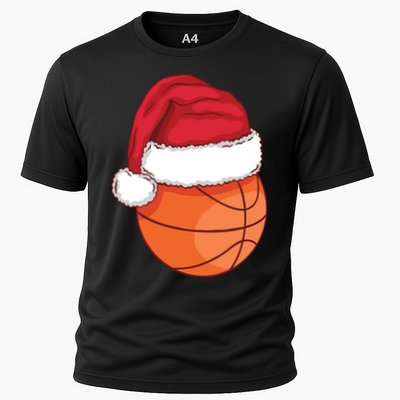 Christmas Basketball Santa Performance Shirt