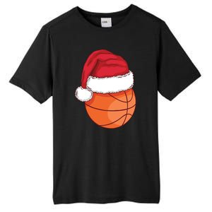 Christmas Basketball Santa Tall Fusion ChromaSoft Performance T-Shirt