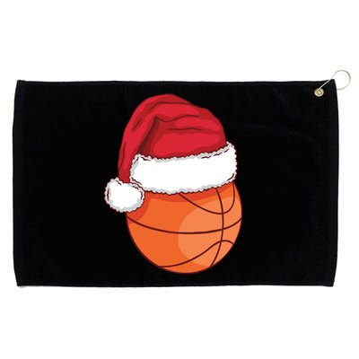 Christmas Basketball Santa Grommeted Golf Towel