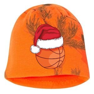 Christmas Basketball Santa Kati - Camo Knit Beanie