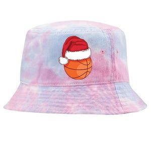 Christmas Basketball Santa Tie-Dyed Bucket Hat