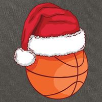Christmas Basketball Santa Cotton Canvas Backpack