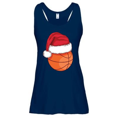 Christmas Basketball Santa Ladies Essential Flowy Tank