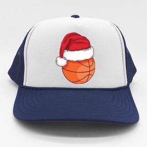 Christmas Basketball Santa Trucker Hat