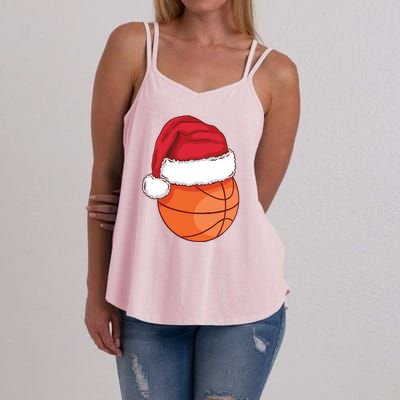 Christmas Basketball Santa Women's Strappy Tank