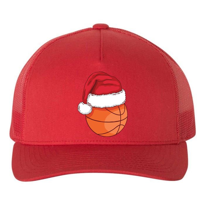 Christmas Basketball Santa Yupoong Adult 5-Panel Trucker Hat