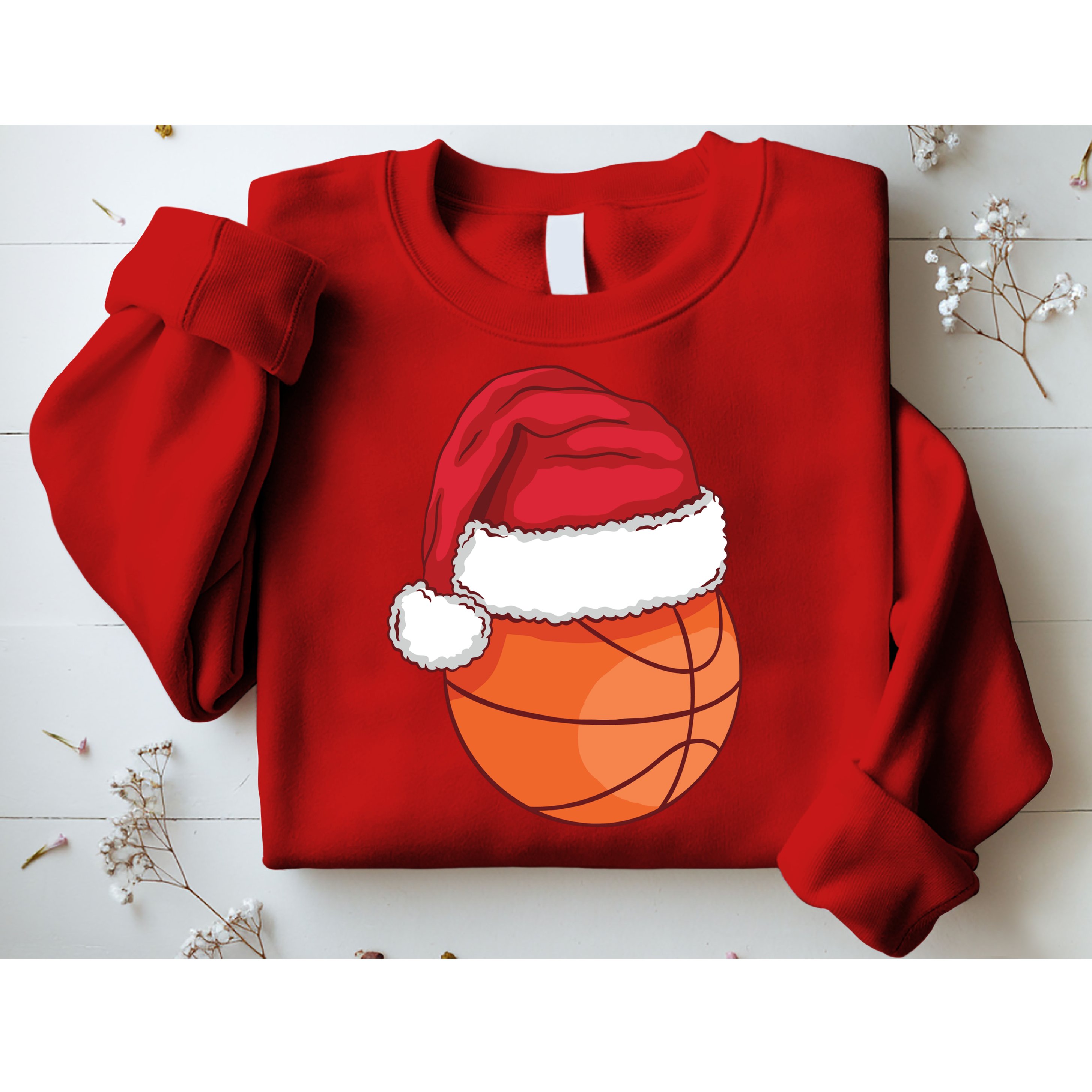 Christmas Basketball Santa Sweatshirt