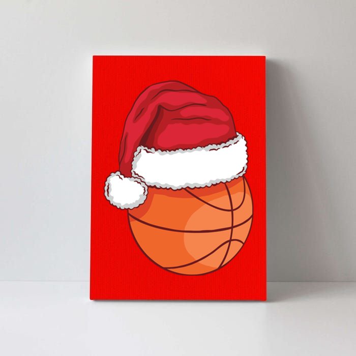 Christmas Basketball Santa Canvas