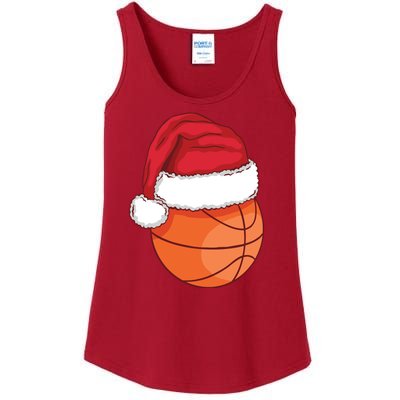 Christmas Basketball Santa Ladies Essential Tank