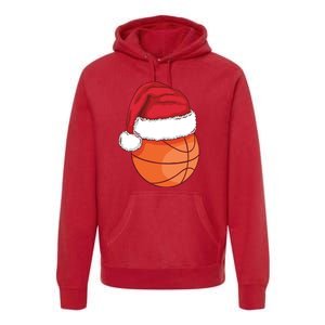 Christmas Basketball Santa Premium Hoodie