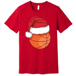 Christmas Basketball Santa Premium T-Shirt