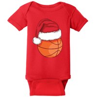 Christmas Basketball Santa Baby Bodysuit