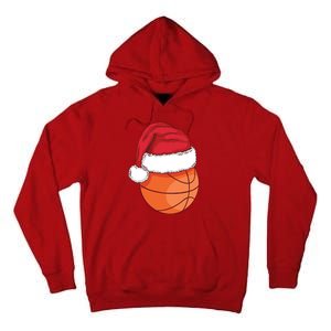 Christmas Basketball Santa Tall Hoodie