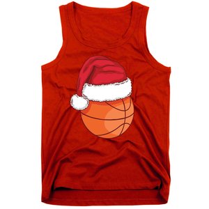 Christmas Basketball Santa Tank Top