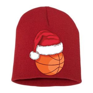 Christmas Basketball Santa Short Acrylic Beanie