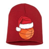 Christmas Basketball Santa Short Acrylic Beanie