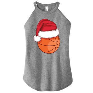 Christmas Basketball Santa Women's Perfect Tri Rocker Tank