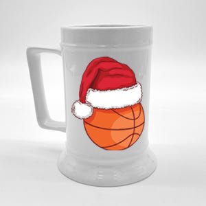 Christmas Basketball Santa Beer Stein