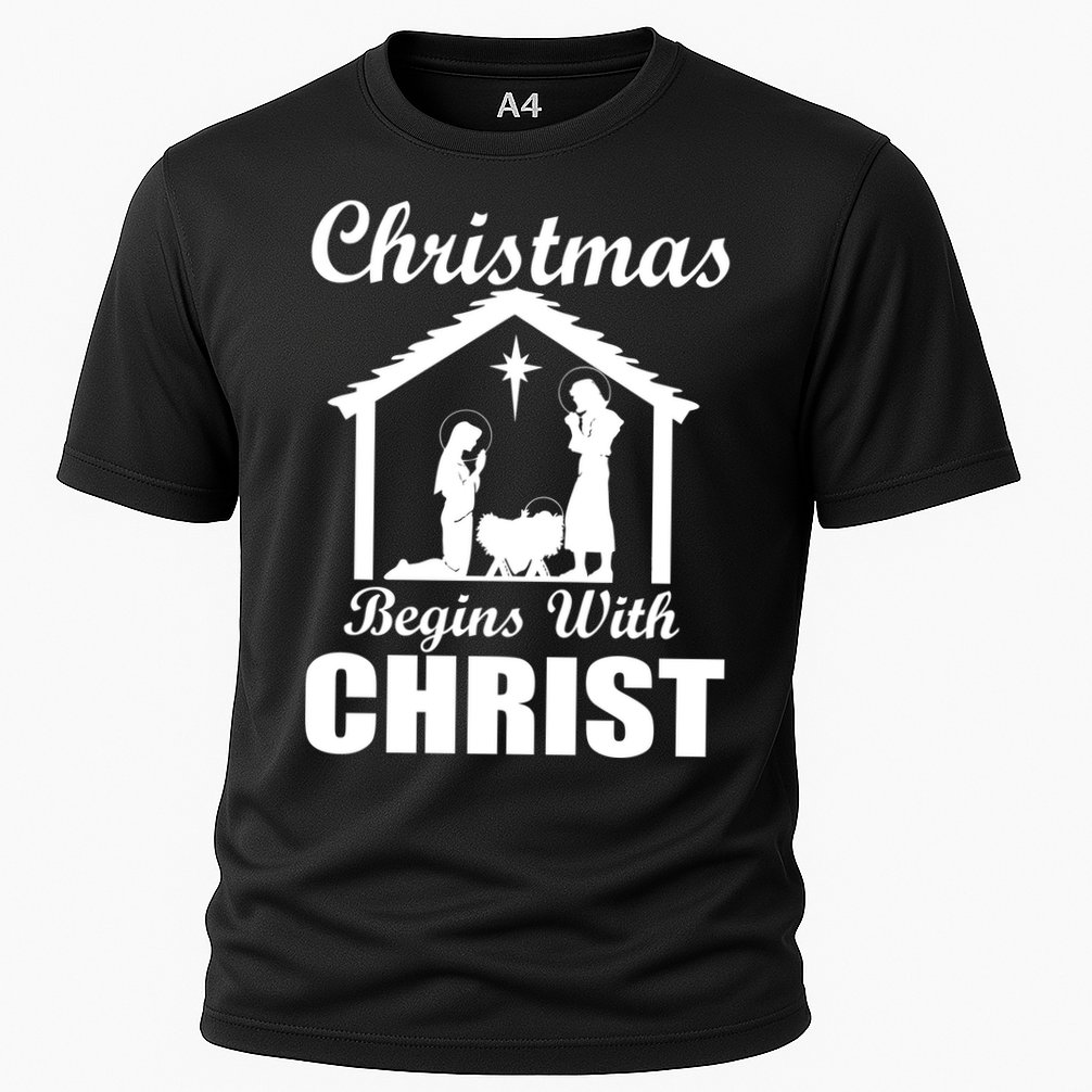 Christmas Begins With Christ Performance Shirt