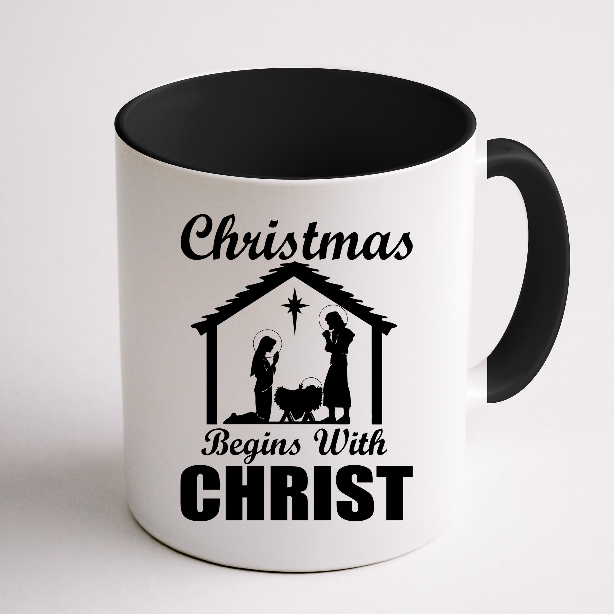 Christmas Begins With Christ Mug