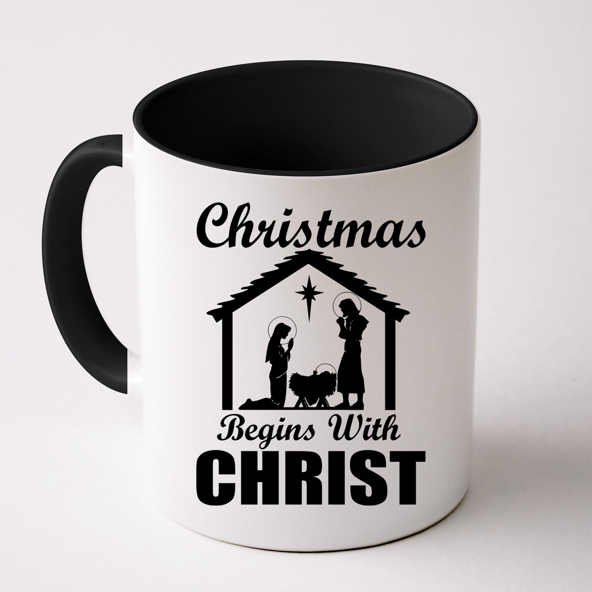 Christmas Begins With Christ Mug