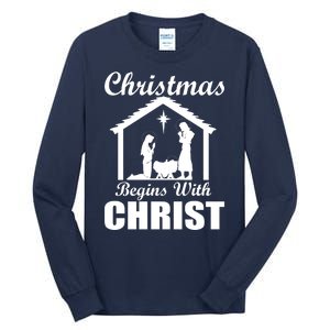 Christmas Begins With Christ Tall Long Sleeve T-Shirt