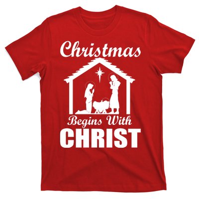 Christmas Begins With Christ T-Shirt