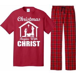 Christmas Begins With Christ Pajama Set