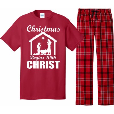 Christmas Begins With Christ Pajama Set