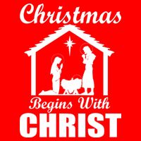 Christmas Begins With Christ 16 in Basic Backpack