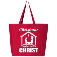 Christmas Begins With Christ 25L Jumbo Tote
