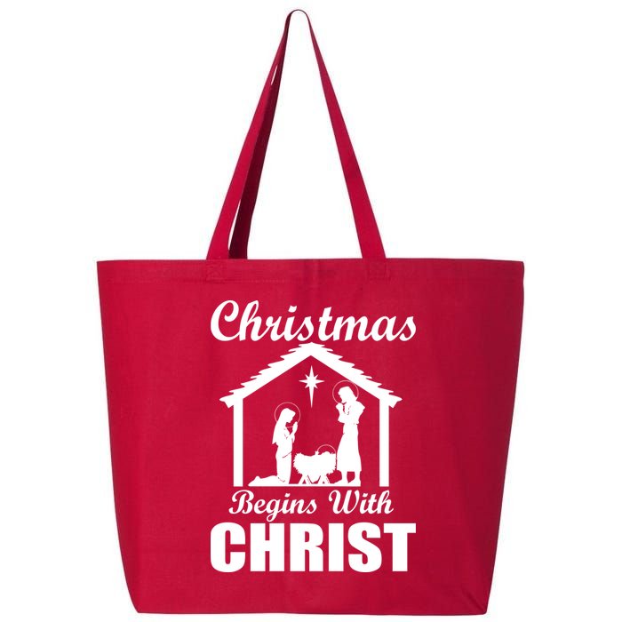 Christmas Begins With Christ 25L Jumbo Tote