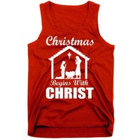 Christmas Begins With Christ Tank Top