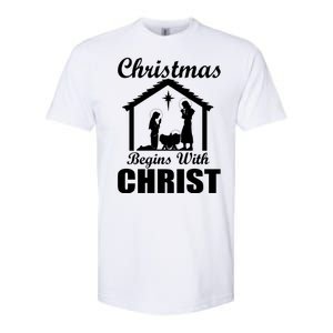 Christmas Begins With Christ Softstyle CVC T-Shirt