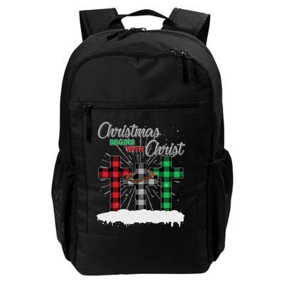 Christmas Begins With Christ Jesus Birthday Backpack