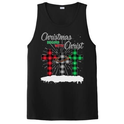 Christmas Begins With Christ Jesus Birthday PosiCharge Competitor Tank