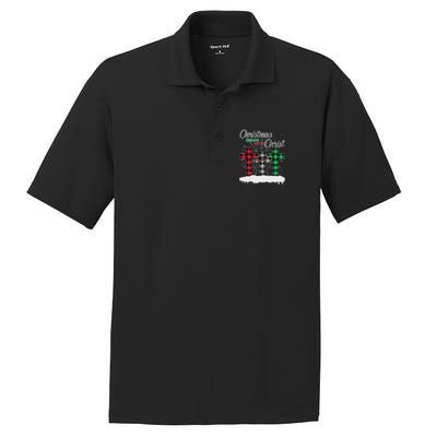 Christmas Begins With Christ Jesus Birthday PosiCharge RacerMesh Polo