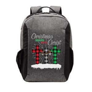 Christmas Begins With Christ Jesus Birthday Vector Backpack