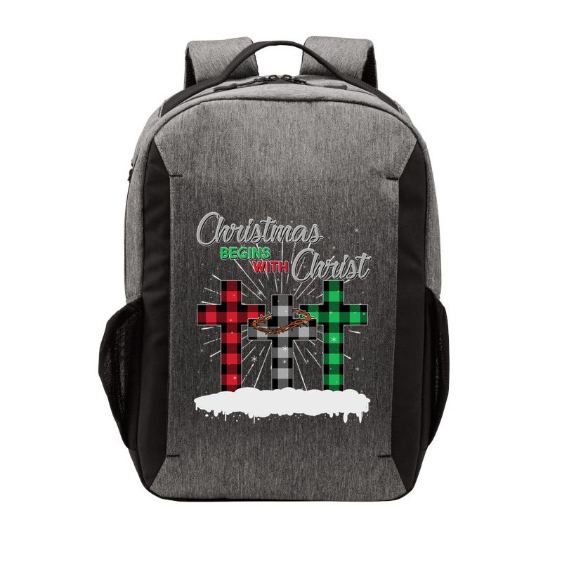 Christmas Begins With Christ Jesus Birthday Vector Backpack